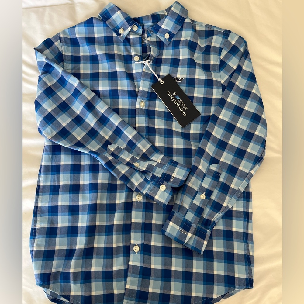 Boys vineyard vines button down sz 7
